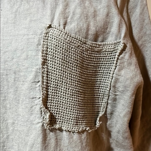 Women's Tan Top with Pocket Detail - Picture 2 of 6